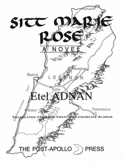 Title details for Sitt Marie Rose by Etel Adnan - Available